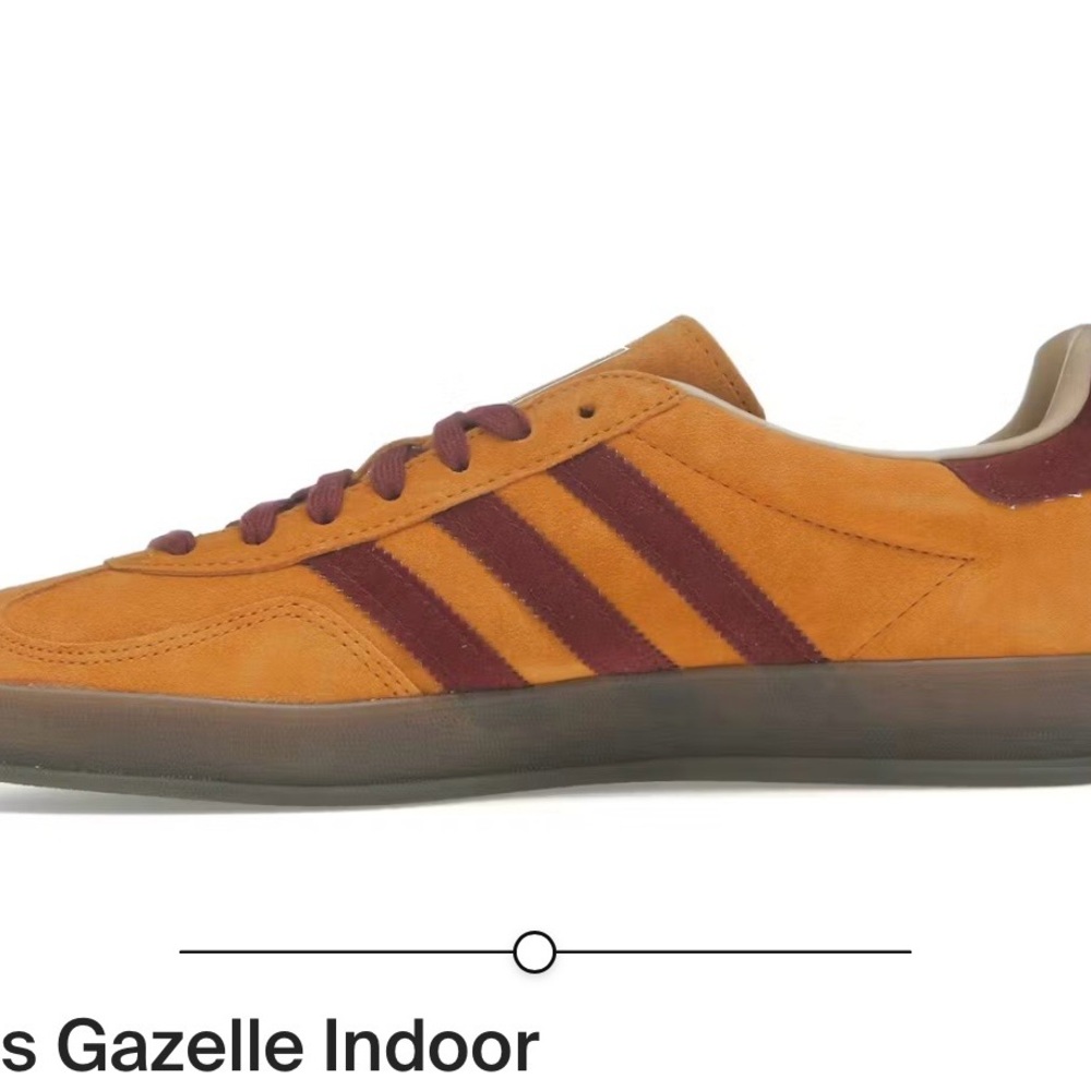 Adidas Gazelle Indoor Men's Sneakers - Orange and Maroon